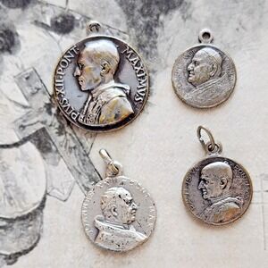 Vintage Italy Holy Medal Lot - Pope Pius XII 1950 Holy Year, John XXIII, Paul VI